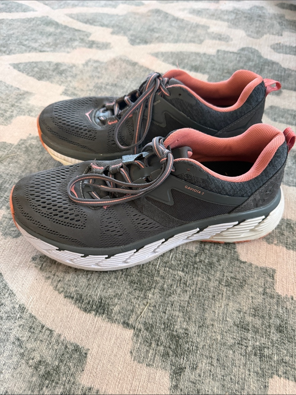 Hoka One One Women's 9.5 Gaviota 2 Gray Running Shoes Sneakers